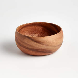 Nouveau design Fait à la main de qualité supérieure Bol de service en bois Dessus de table Forme ronde Nouveau bol de service décoratif en bois à un prix abordable - Product Image 1