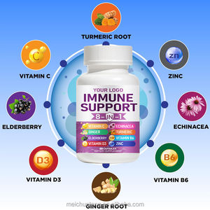 유기농 순수 천연 허브 건강 보조 식품 비타민 C 8 1 블랙 엘더베리 추출물 캡슐 엘더베리 캡슐 - Product Image 2