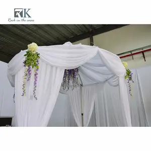 Restaurant Furniture Of Backdrop Stand White Wedding Centerpiece Drapes In Hotel