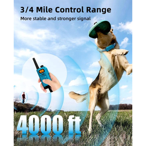 Bousnic 4000ft कुत्ते प्रशिक्षण कॉलर नए संस्करण रिमोट बार्क कंट्रोल कॉलर बड़े मध्यम छोटे कुत्तों के लिए (8-120lbs) - Product Image 2