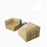 Sofá Cama Modular de Terciopelo Moderno con Compresión al Vacío, Funda Extraíble, para Sala de Estar, Hotel, Apartamento