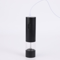 Ensemble moulin à sel et poivre en acier inoxydable rechargeable par USB, réglable, vente en gros d'usine, avec moulin à épices