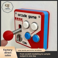 Panneau de commande rétro type 86 pour borne d'arcade, décoration créative pour salle de jeux, joystick, décoration de salle de jeux, commande simple, matériau PLA QY-2985