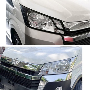 ชุดแต่งภายนอกรถยนต์ ฝาครอบมือจับประตูโครเมียมสีดำ ชุดเต็ม สำหรับ Toyota Hiace ปี 2015 ขึ้นไป - Product Image 6