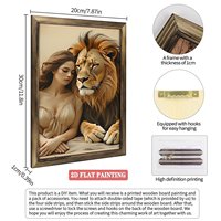 Cadre en bois rectangulaire 20x30cm pour peinture, idéal pour la décoration de chambre