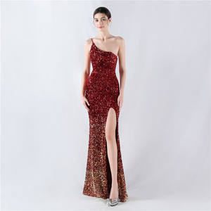 32013-S #3XL4ประดับด้วยเลื่อมยาวขนาดใหญ่พิเศษชุดการแสดงความงามงานเลี้ยงตอนเย็น - Product Image 3