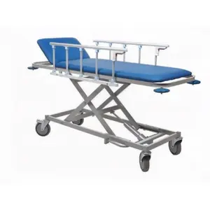 新しい手動救急車スチール素材カラーブルー病院用家具