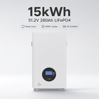 Système de Stockage d'Énergie Modulaire pour Maison 10kWh 20kWh 51.2V 200Ah Batterie LiFePO4 IP65 CAN Hybride Réseau Autonome Consommation Domestique