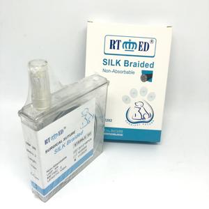Suture médicale chirurgicale vétérinaire Non résorbable avec <span class=keywords><strong>aiguille</strong></span> Pet <span class=keywords><strong>Nylon</strong></span> Polypropylène Soie Cassette Suture pour usage vétérinaire - Product Image 1