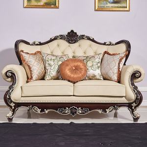 2019 neue Kommende 1 + <span class=keywords><strong>2</strong></span> + <span class=keywords><strong>3</strong></span> Vollen Satz Neue Modell Holz Carving Sofa Sets - Product Image 6