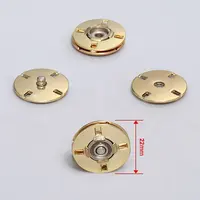 Çinko alaşım düz geri gizli yapış düğmeler Metal görünmez yuvarlak dikiş Snaps düğmesi çift taraflı ek basın raptiye ceket