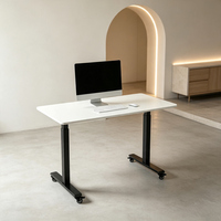 En gros, Cadre de bureau assis-debout chinois haut de gamme, double moteur, contrôleur à 4 boutons, ergonomique, avec poulies