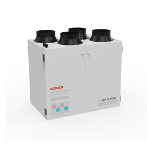 Ventilation verticale à double flux, moteur BLDC, 350 m3/h, système de CVC à air frais, récupération de chaleur, contrôleur, économie d'énergie, acier inoxydable - Product Image 6