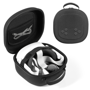 Sac de rangement étanche et antichoc en EVA pour <span class=keywords><strong>casque</strong></span> <span class=keywords><strong>VR</strong></span> 2/3S/<span class=keywords><strong>Apple</strong></span> Vision Pro et manettes, noir/gris, 25x12x12CM - Product Image 3