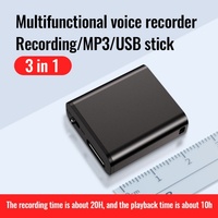 Mini enregistreur vocal numérique portable intelligent à un bouton, enregistrement vocal intelligent, lithium, WAV, USB, mémoire 4 Go-32 Go, enregistrement de cours, de réunions