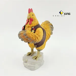 Escultura de cobre de guerrero de gallo, adornos de animales en venta