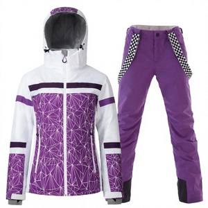 Conjunto de Chaqueta y Pantalones de Esquí Impermeables y Cortavientos, Ropa Deportiva Térmica de Invierno, Ropa para la Nieve con Capucha Ajustable - Product Image 4