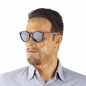 Круглые классические деревянные Солнцезащитные очки женские очки для женщин и девочек подарок оптом поляризованные мужские солнцезащитные очки для женщин - Product Image 2