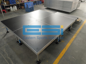 ESI <b>Stage</b> <b>Platform</b> Thick Aluminum Frame for Heavy Equipment Non-Slip 4-Leg Aluminum <b>Stage</b> with Anti-Skid Surface - Product Image 2