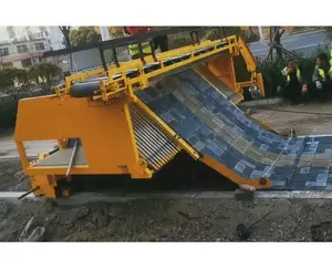 Máquina de pavimentación de ladrillos de piedra de alta calidad, pavimentadora de ladrillos para trabajos de construcción, pavimento de carretera