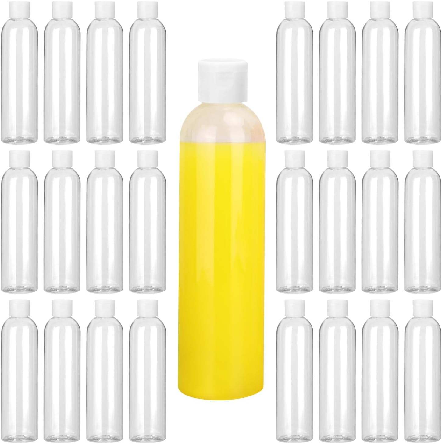 ขวดโปร่งใสพร้อมด้านบนสีเงิน