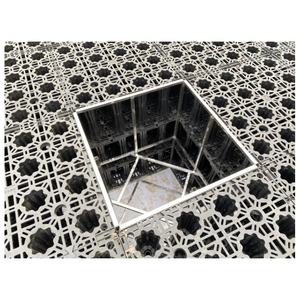 1*1m Geocellular pp yağmur suyu depolama modülü, yeraltı zayıflama sistemi, geomembran ile tutma gözaltı tankı - Product Image 5