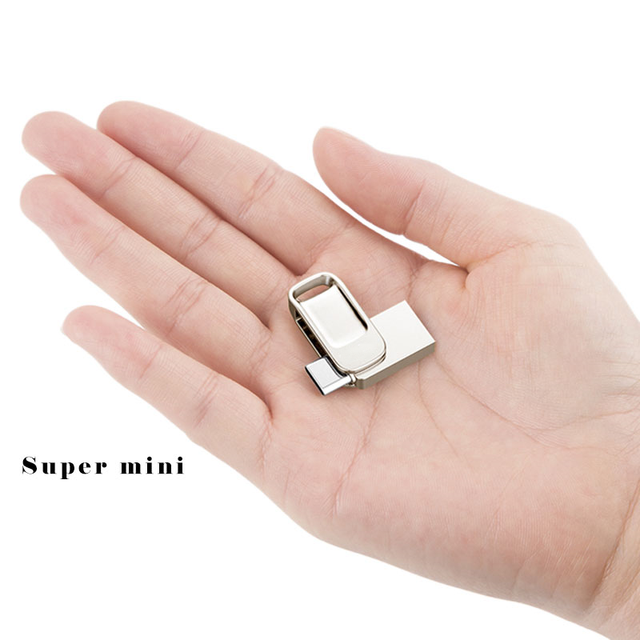 Customized Waterproof Type C Pen Drive Key 64GB OTG USB Flash Drive With Logo for Mobile Phones 16GB 128GB