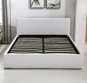现代酒店卧室家具木制沙发大床框架皮革床