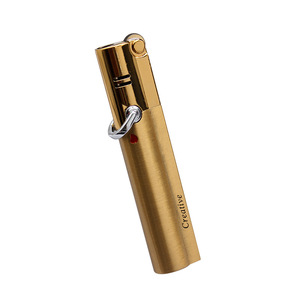 JD241A Modern Design Metal <strong>Lighter</strong> Long Strip Inflatable Windproof Direct Fire Lock for Business Gifts Men's Wholesale - Product Image 5