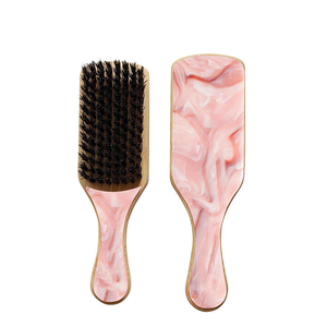 Mini-brosse en nylon de luxe en bambou biologique et acétate de cellulose avec évent de coussin de pagaie en <span class=keywords><strong>chantilly</strong></span> rose - Product Image 4