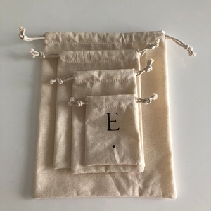Organic Muslin Cotton/<strong>Canvas</strong> <strong>Drawstring</strong> <strong>Bag</strong> - Product Image 1