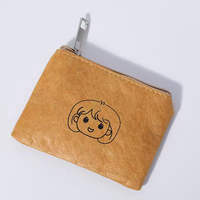 Porte-monnaie en papier DuPont lavable, résistant aux déchirures, compact et mignon pour les voyages, la randonnée en plein air et l'usage quotidien