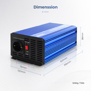 1000W 순수 사인파 태양 광 인버터 백업 CARSPA 또는 OEM 12V 24V 48V <span class=keywords><strong>110V</strong></span> <span class=keywords><strong>220V</strong></span> rv에 대 한 배터리 필요 - Product Image 3