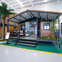 Maison conteneur modulaire de luxe préfabriquée et extensible de 20/30/40 pieds, entièrement meublée, maison mobile compacte