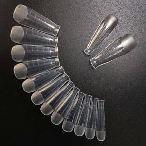 120 pièces, étiquette privée, acrylique, outil d'extension rapide de construction, demi-mat, Transparent, double forme d'ongles, moule, <span class=keywords><strong>couverture</strong></span> complète - Product Image 4