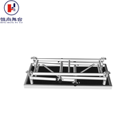 Table de DJ portable pliable à hauteur réglable en alliage d'aluminium certifiée TUV pour spectacles sur scène, événements musicaux et présentoirs en treillis
