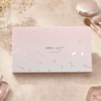 Boîte cadeau en papier rigide personnalisée de qualité supérieure avec fermeture magnétique pour pinceaux de maquillage, cosmétiques, ensembles de beauté, fournisseur en gros