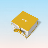 Boîte à bijoux parfumée personnalisée, boîte magnétique blanche avec ruban à nœud pour les rendez-vous, boîte cadeau pliable, boîte en carton magnétique