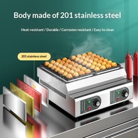 Nouvelle Machine Commerciale Électrique à Plaque Unique pour Takoyaki (Boulettes de Poulpe) avec Garantie 1 An pour Vendeurs de Rue, Plaque de Cuisson, Vente en Gros
