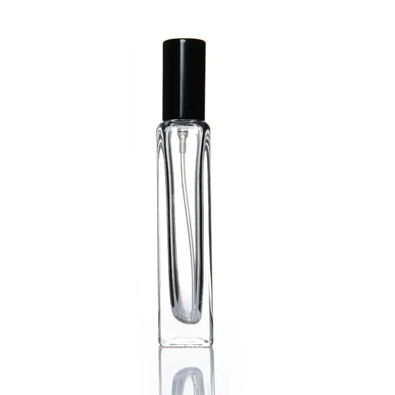 Özel Logo boş 15ml kare sprey parfüm şişesi Parfum kapaklı şişe