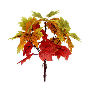 Hojas de Arce Artificiales, Ramo de Hojas de Otoño Artificiales, Decoraciones para Mesa de Jardín para Halloween, Acción de Gracias y Fiestas, Hoja de Arce Otoñal - Product Image 6