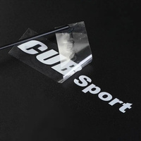 Étiquettes de logo en métal gaufré UV 3D personnalisées pour boîtes en papier de sacs de vêtements-Décalcomanies de transfert de plaque signalétique pour les promotions