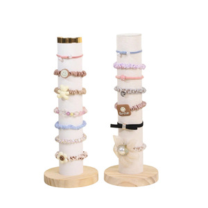 Support de rangement vertical pour affichage de bijoux tête <span class=keywords><strong>corde</strong></span> cheveux chouchou cylindrique Bracelet <span class=keywords><strong>anneau</strong></span> compteur support accessoires accessoire - Product Image 1
