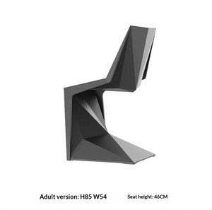 VONDOM Imported VOXEL <b>Dining</b> <b>Chair</b> Pantone <b>Chair</b> <b>Plastic</b> Backrest Indoor Outdoor Leisure Restaurant Household - Product Image 2