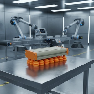 Ventouse industrielle efficace 130 pour bras robotisé, en alliage d'aluminium, avec générateur de vide intégré, pour panneaux de bois et carton - Product Image 6