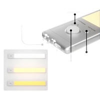 Lampu Malam LED Sensor Magnetik Penginderaan Tubuh Manusia, Plastik, untuk Lemari & Nakas, Peredupan Tanpa Tingkat, Desain Modern untuk Kamar Tidur, Produk Terlaris