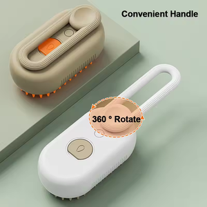 Limpiador de pelo para perros y gatos <span class=keywords><strong>3</strong></span> en <span class=keywords><strong>1</strong></span>, peine de vapor con PULVERIZADOR DE AGUA USB eléctrico, cepillo de vapor para gatos, masaje con mango - Product Image 4