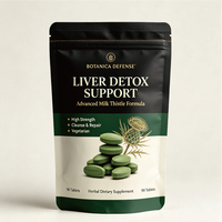 Sachet refermable personnalisé de qualité alimentaire pour capsules de compléments alimentaires à base de plantes, emballage pour capsules de chardon-Marie