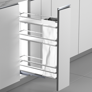 BENE Accesorios Modernos para Muebles de Cocina, Herrajes de 150mm con Cierre Suave, Cesta Extraíble Ecológica de 3 Niveles para Pan, Organizador de Cocina - Product Image 3