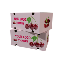 Boîtes en carton de légumes personnalisées de haute qualité fruits cerises avocat noix de coco Durian Caja De tomate emballage boîte en carton ondulé